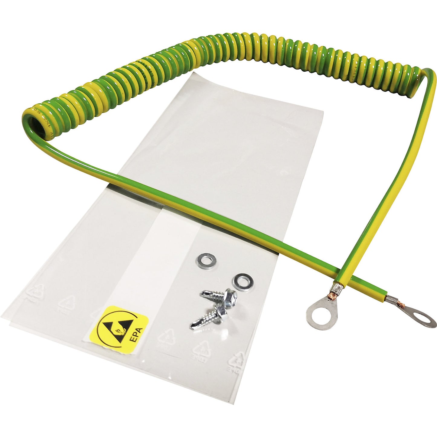 Earthing kit, for Quick Edge work table, light grey.