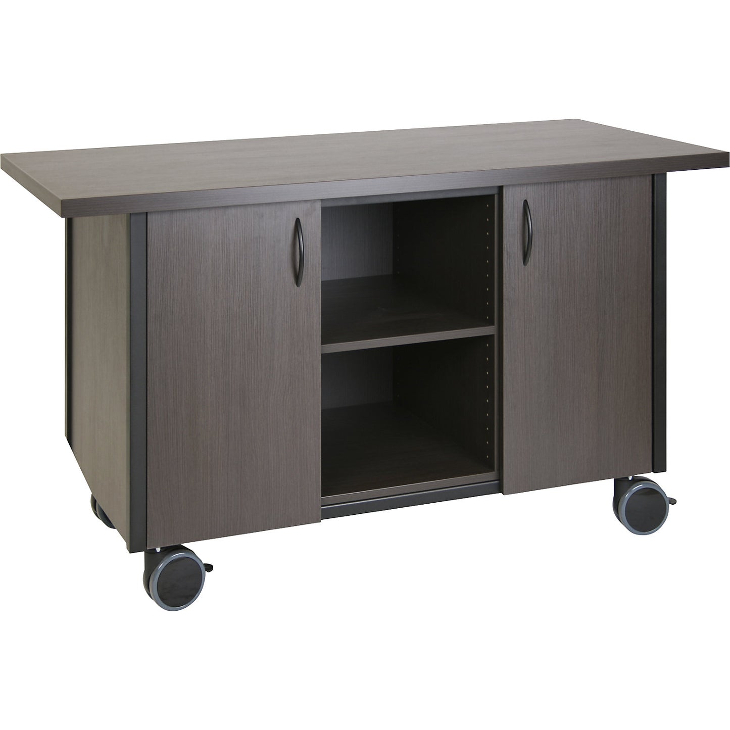 Service and coffee station, with 2 doors, length 1600 mm, WxH 740 x 900 mm.