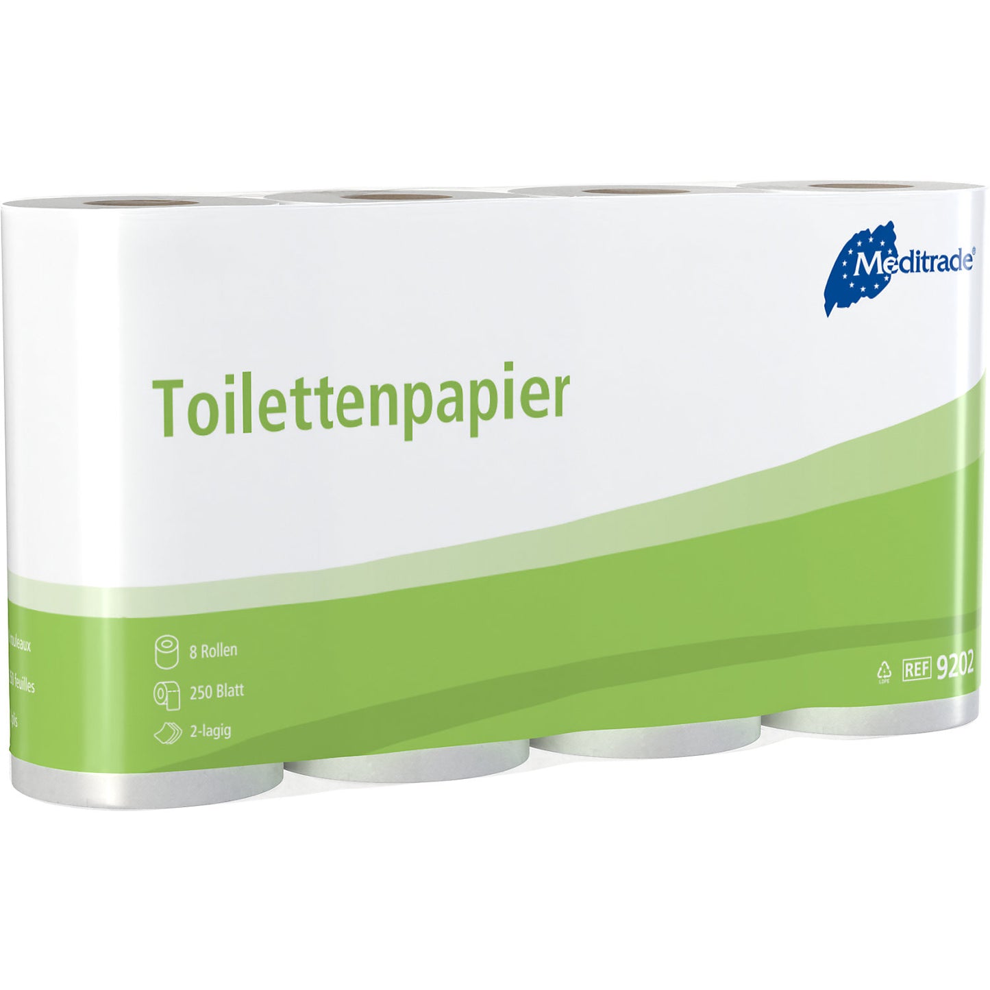 Toilet paper, 2-ply, pallet with pack of 1920 items.