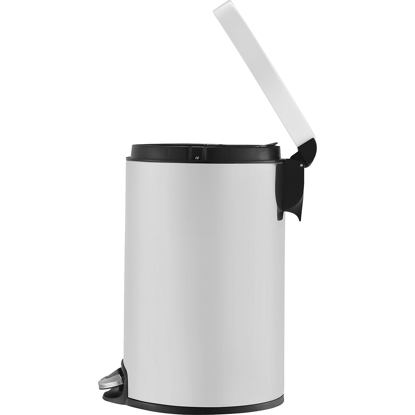 Waste collector with pedal, capacity 20 l, Ø x H 292 x 455 mm, white.