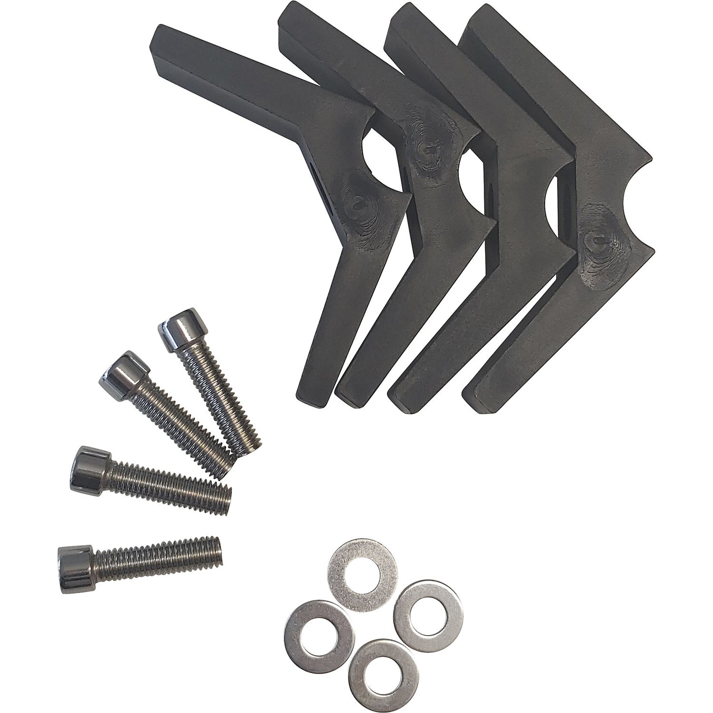 Assembly set, for stainless steel serving trolleys, shelf.