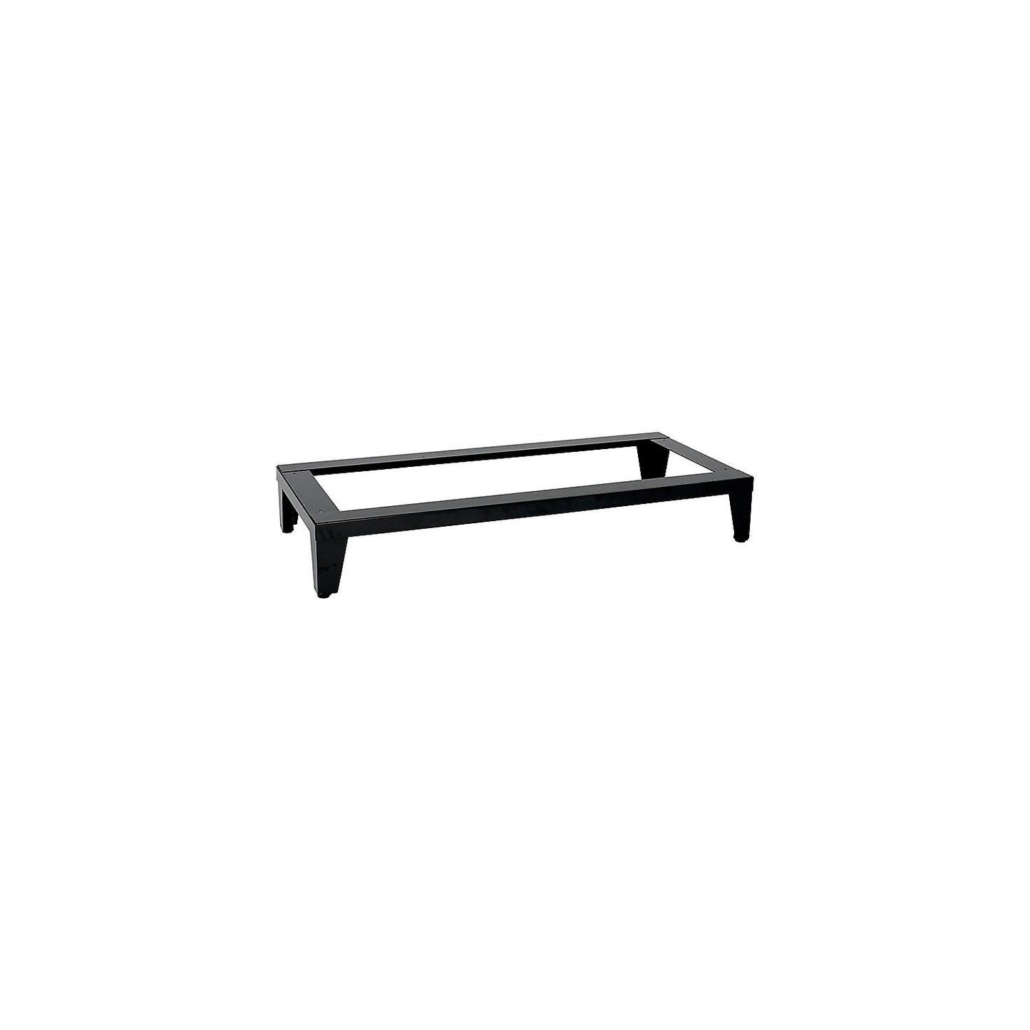 Flat base frame for Fydor locker series, black, width 1200 mm.