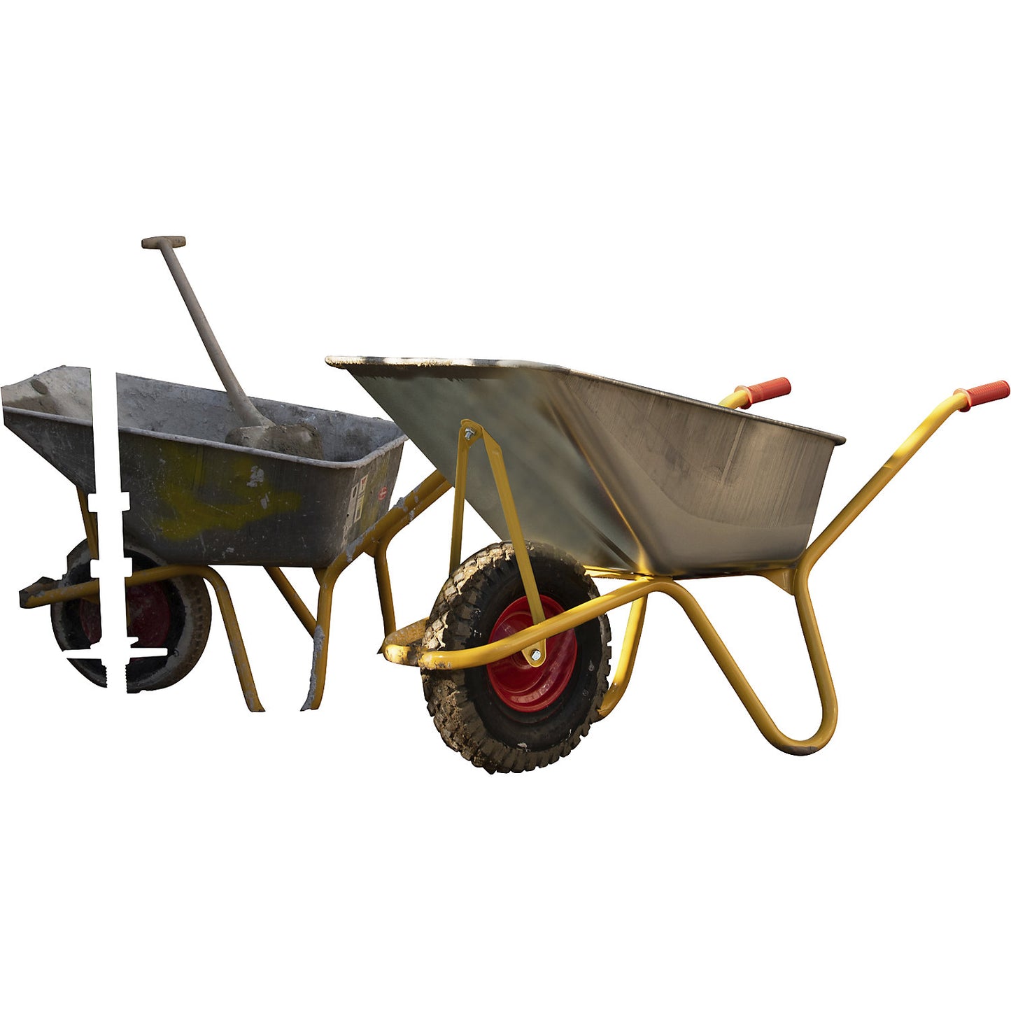 BC 1100 heavy duty wheelbarrow, pneumatic tyres, LxW 1310 x 600 mm.