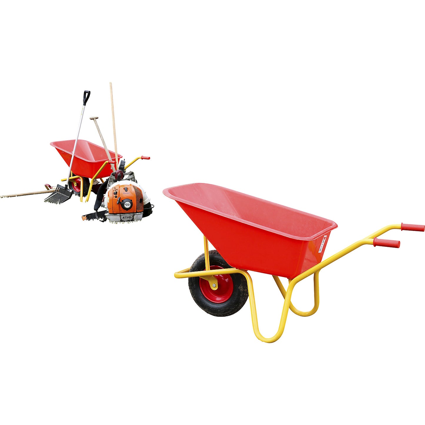 Avanti multi-purpose wheelbarrow, capacity 100 L, max. load 200 kg, PU tyre.