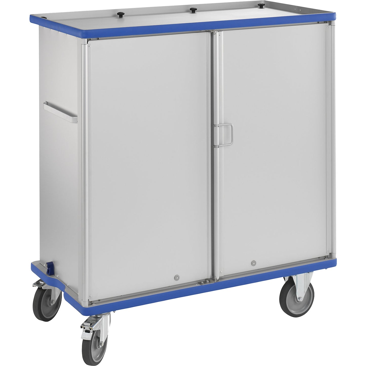 G®-CUP ISO E modular cupboard trolley, with 27 pairs of rails, LxH 725 x 1545 mm.