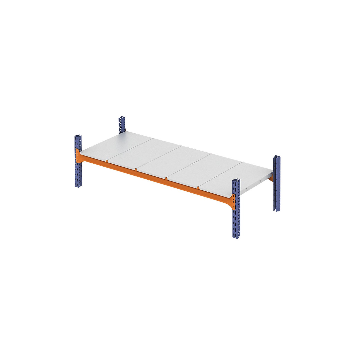 Shelf for wide span shelving units, with zinc plated steel shelves, WxD 2700 x 1100 mm.