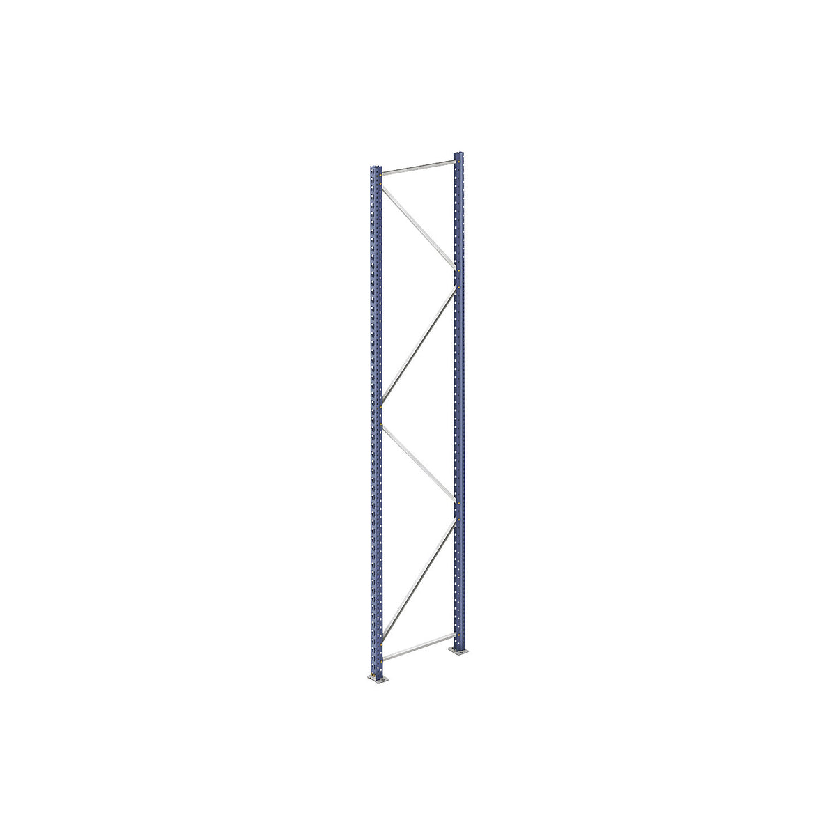 Wide span shelving unit upright frame, max. bay load 6000 kg, HxD 2000 x 1100 mm.