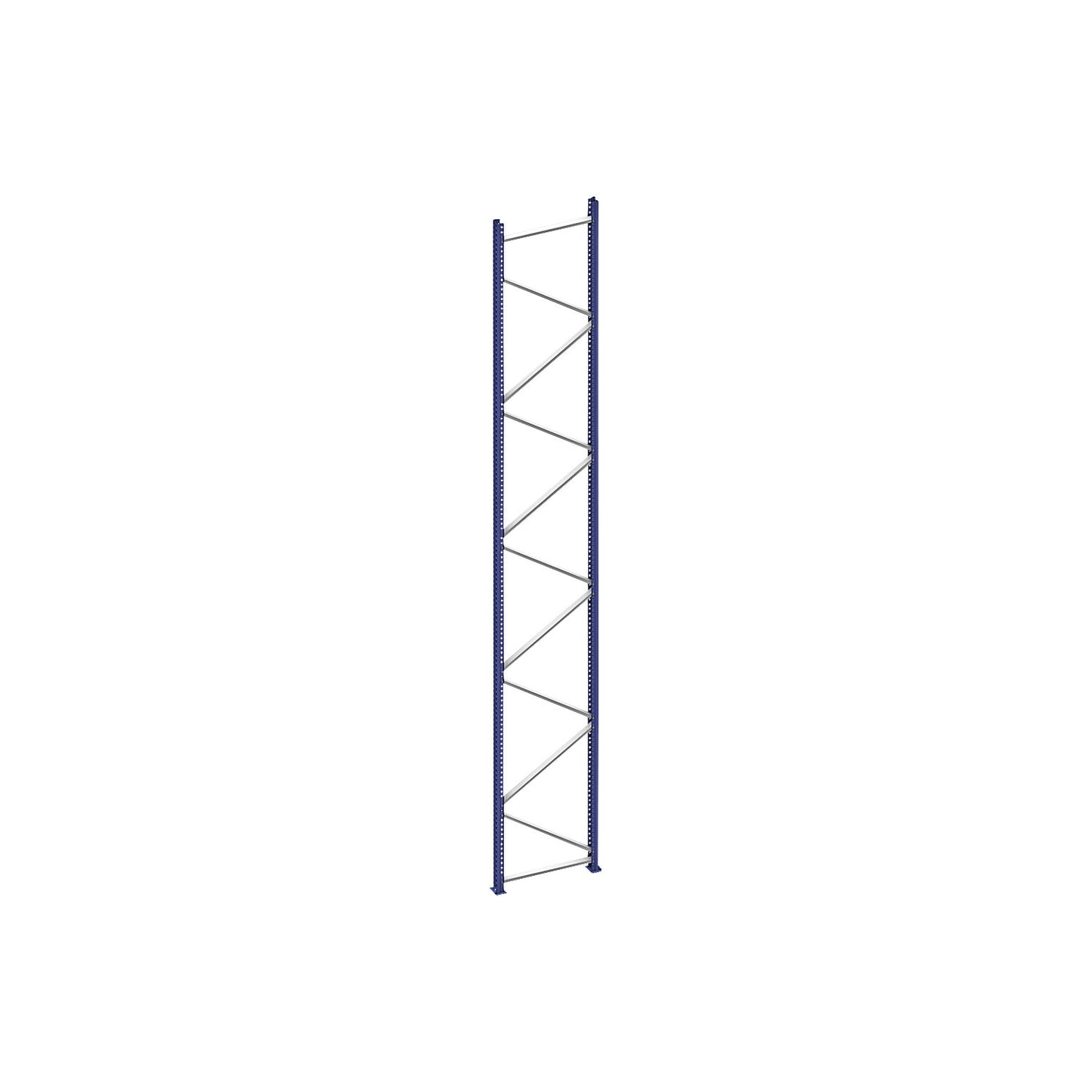 Wide span shelving unit upright frame, max. bay load 8000 kg, HxD 3500 x 800 mm.