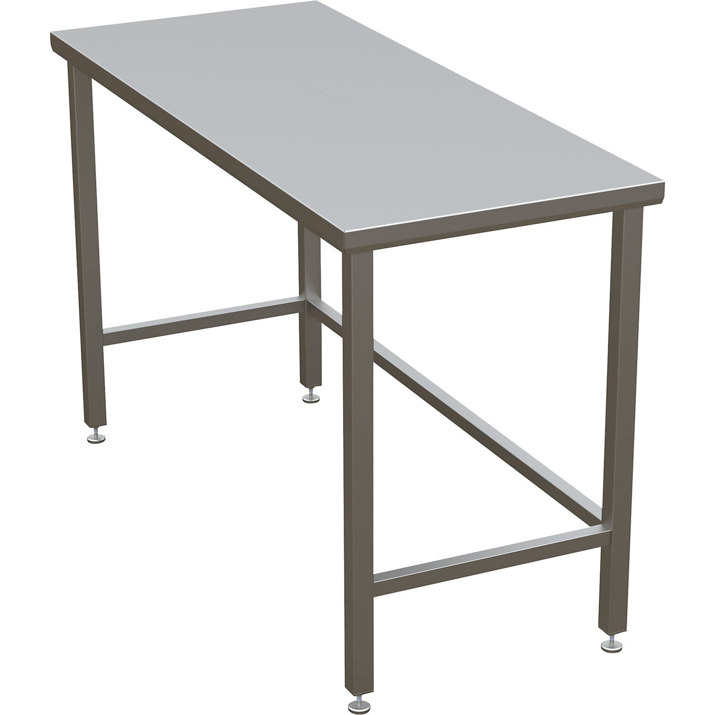 Cleanroom table with smooth worktop, ISO 14644-1:4, HxWxD 900 x 1400 x 600 mm.