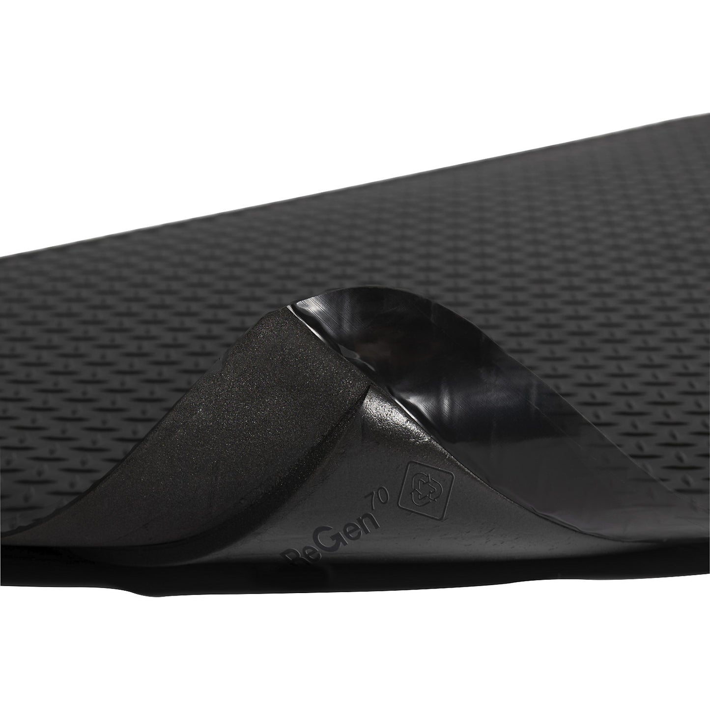 ReGen 70 cover panel, fixed dimensions, LxW 18300 x 900 mm, black.