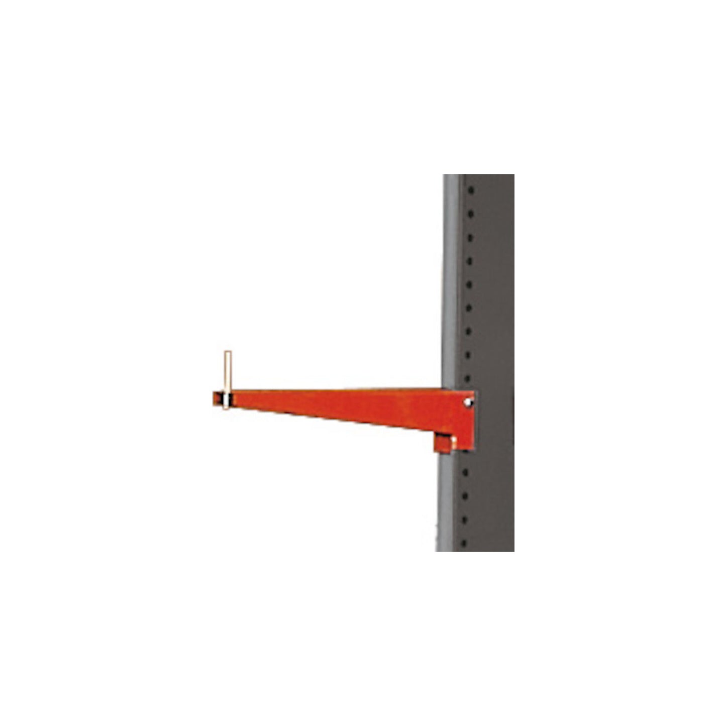 End stop for heavy Attillo cantilever racking unit, silver, h 80 mm.