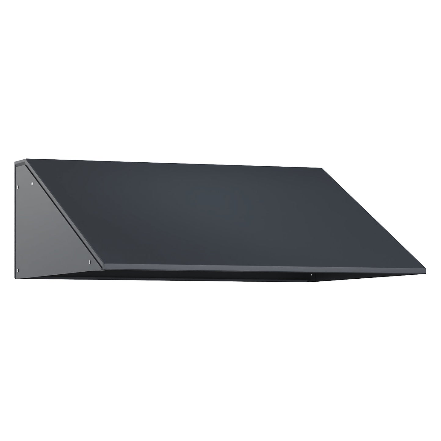 Sloping roof attachment, HxD 230 x 500 mm, steel, W 2 x 300 mm, charcoal.