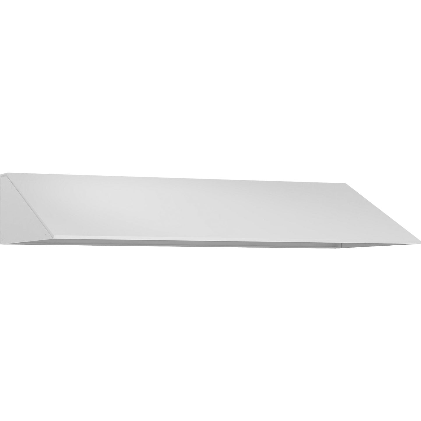 Sloping roof attachment, HxD 230 x 500 mm, steel, W 3 x 400 mm, traffic white.