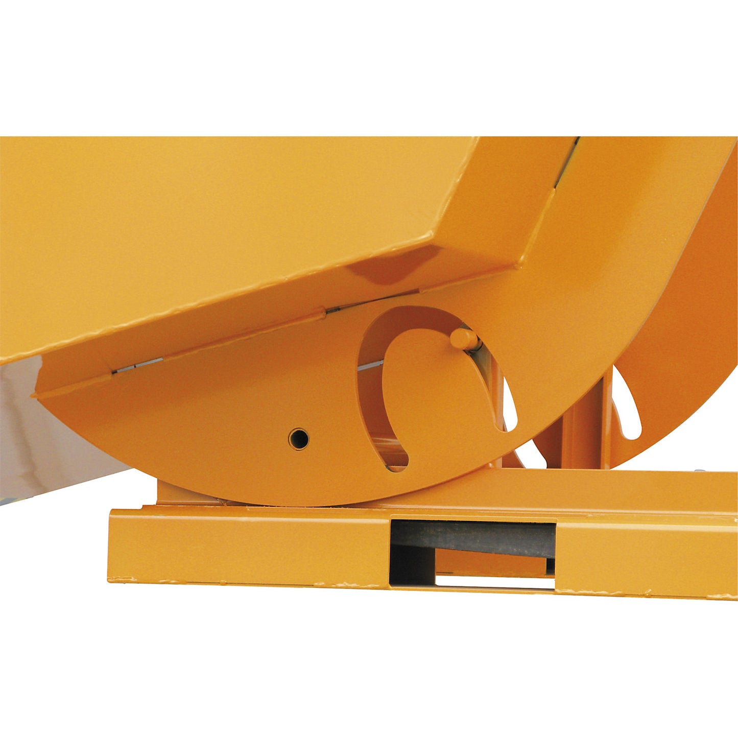 Tilting skip, with a high overall height, capacity 1500 l, charcoal RAL 7016.