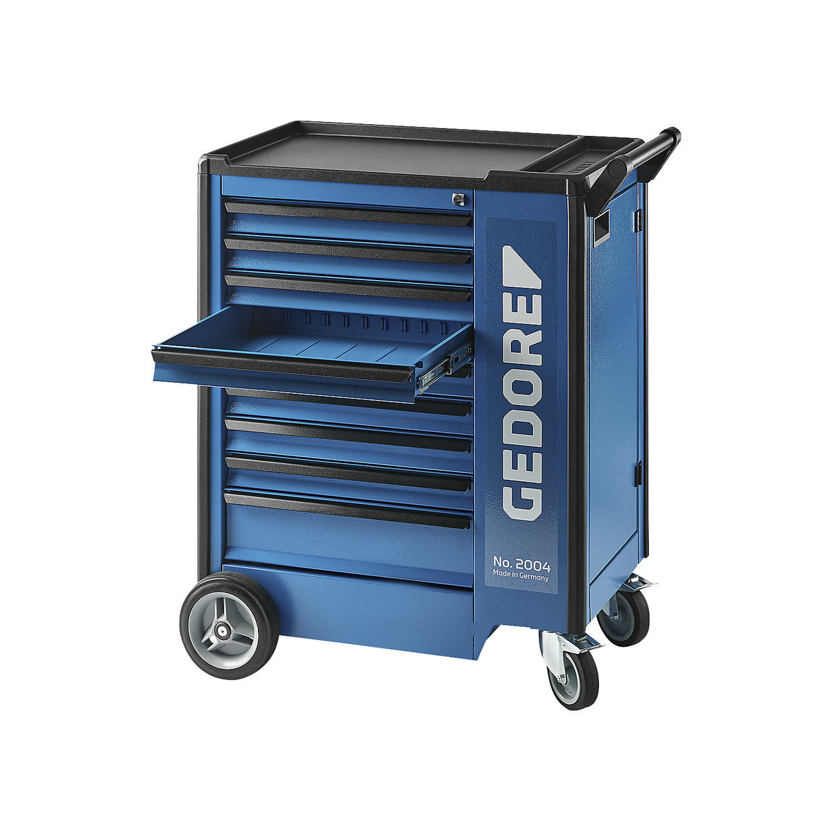 Tool trolley 2004, fully equipped, 9 drawers, including 325 tools, HxWxD 1020 x 865 x 605 mm.
