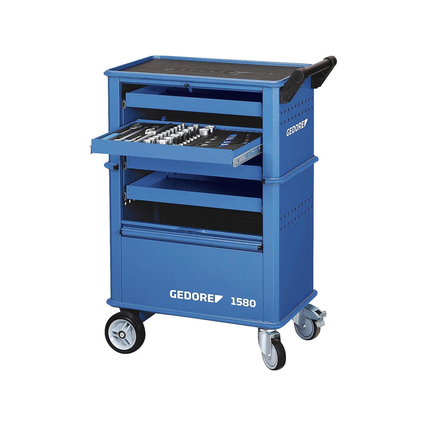 Tool trolley, 4 drawers, HxWxD 930 x 625 x 375 mm.