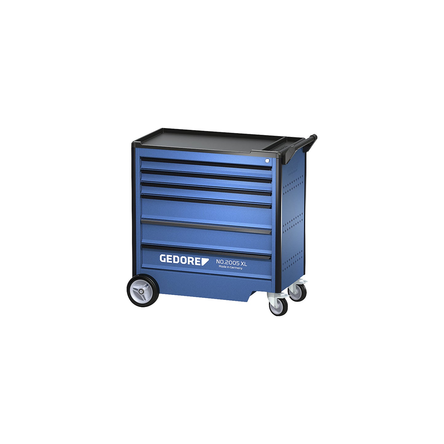 Tool trolley 2005, 6 drawers, without tool kit, HxWxD 1020 x 1021 x 605 mm.