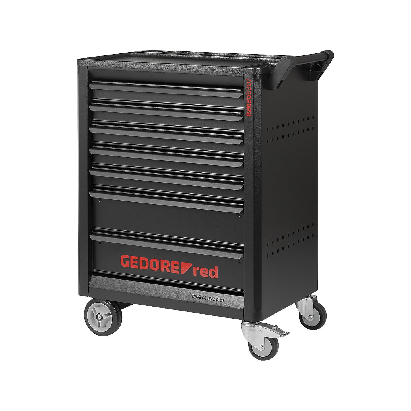 GEDMaster workshop trolley, 7 drawers, HxWxD 999 x 790 x 470 mm.