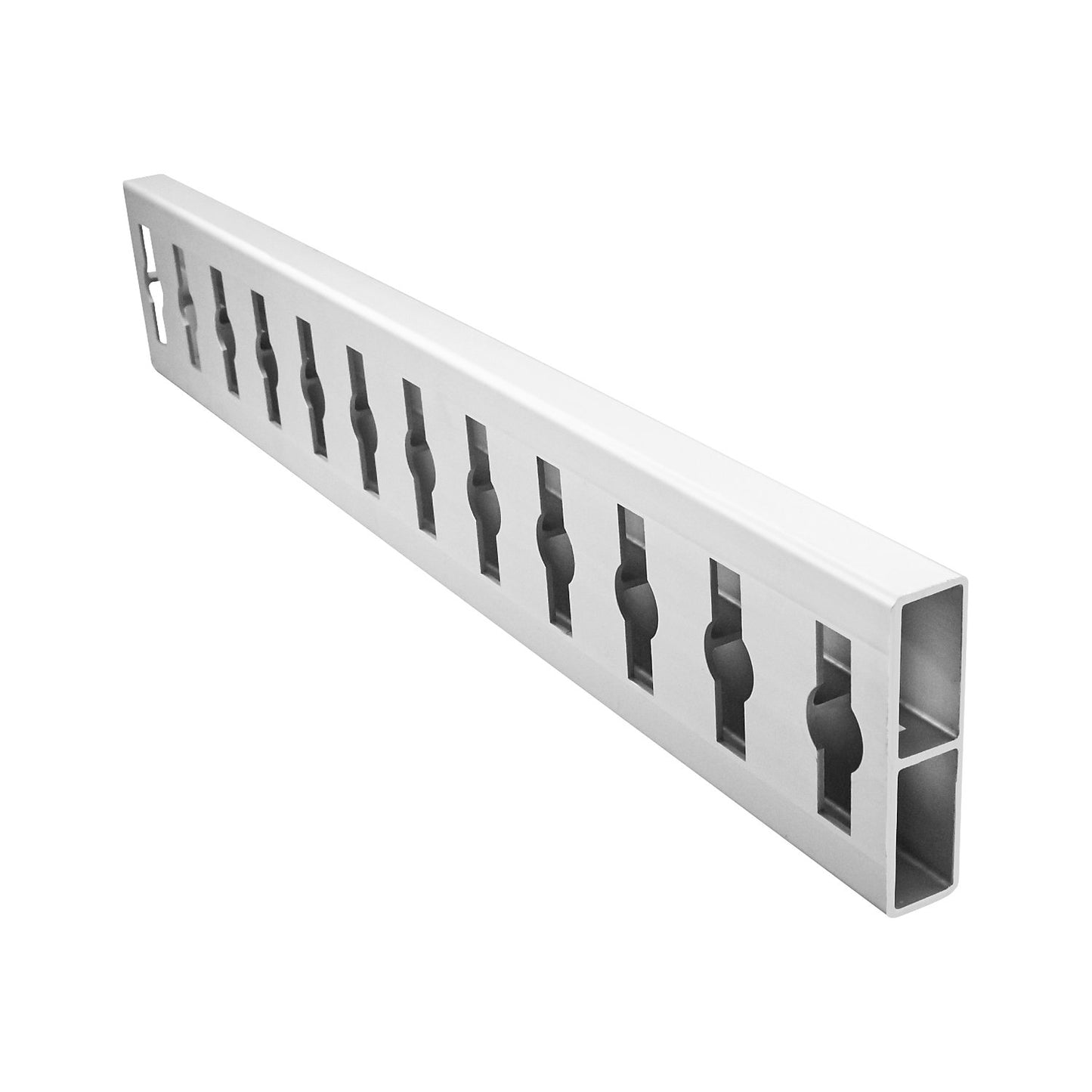 Plug-in profile, LxWxH 3600 x 25 x 100 mm, pack of 2, silver.