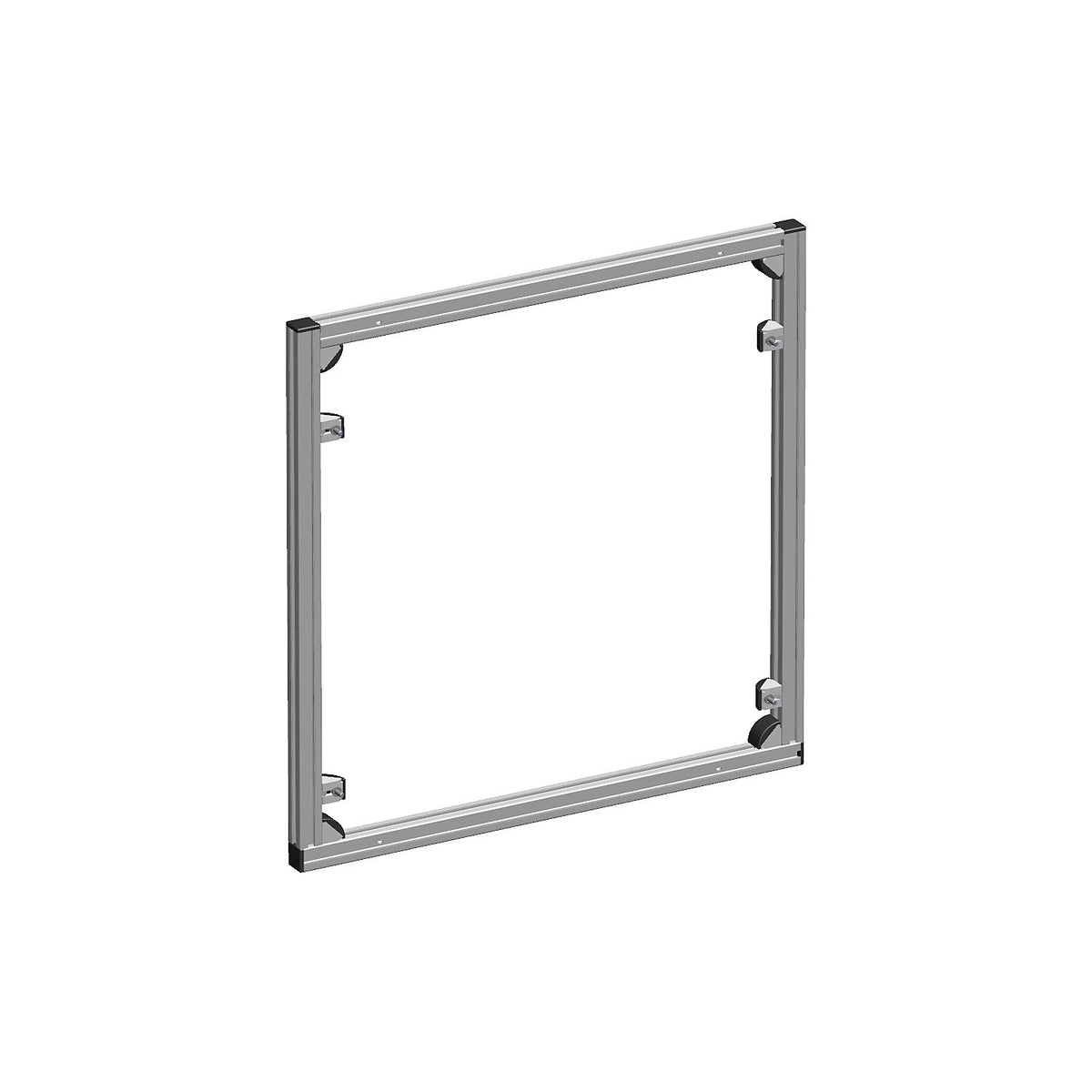 Wall shelf unit for open fronted storage bins, can be fitted out as required, HxW 670 x 660 mm.