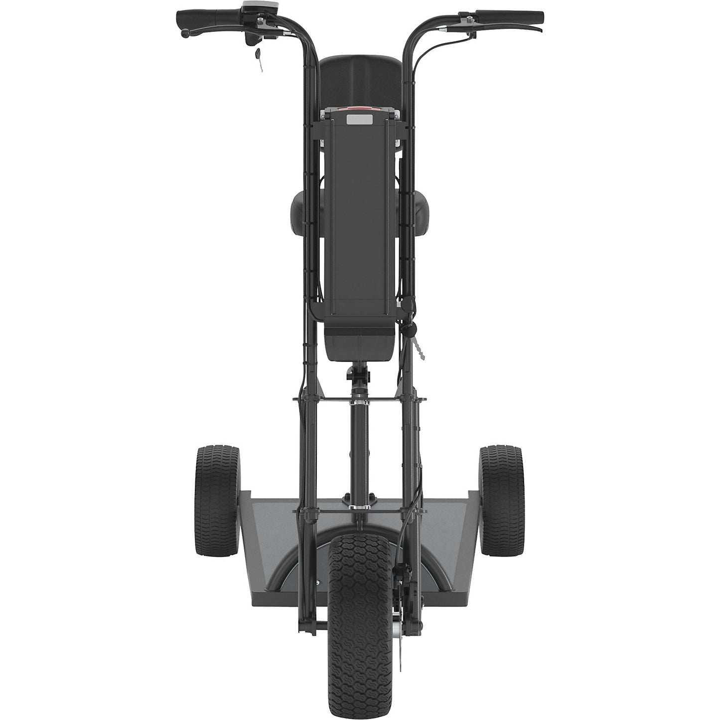 PRO electric transport dolly, 800 W, 3 wheels, with seat, black.