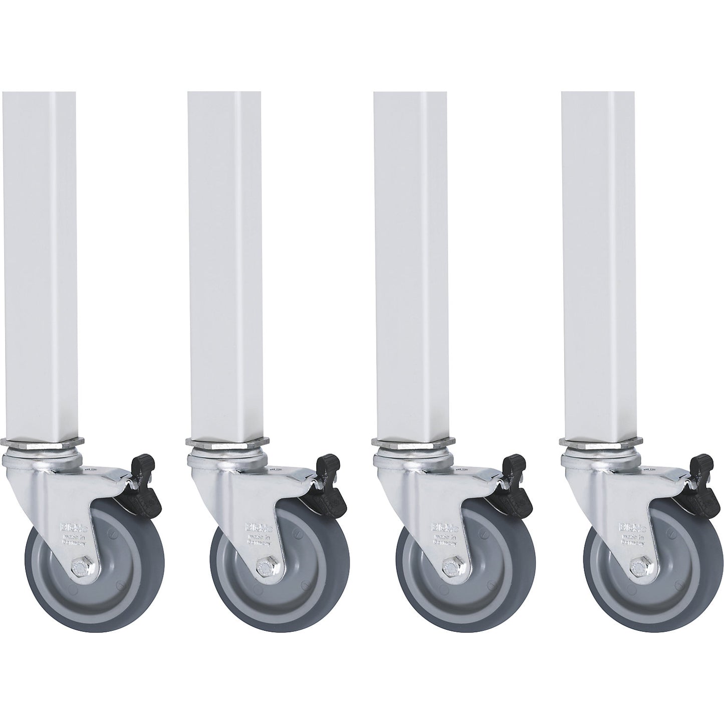 Work table, mobile, solid beech wood panel, thickness 25 mm, 30 x 30 mm, WxDxH 1500 x 800 x 900 mm.