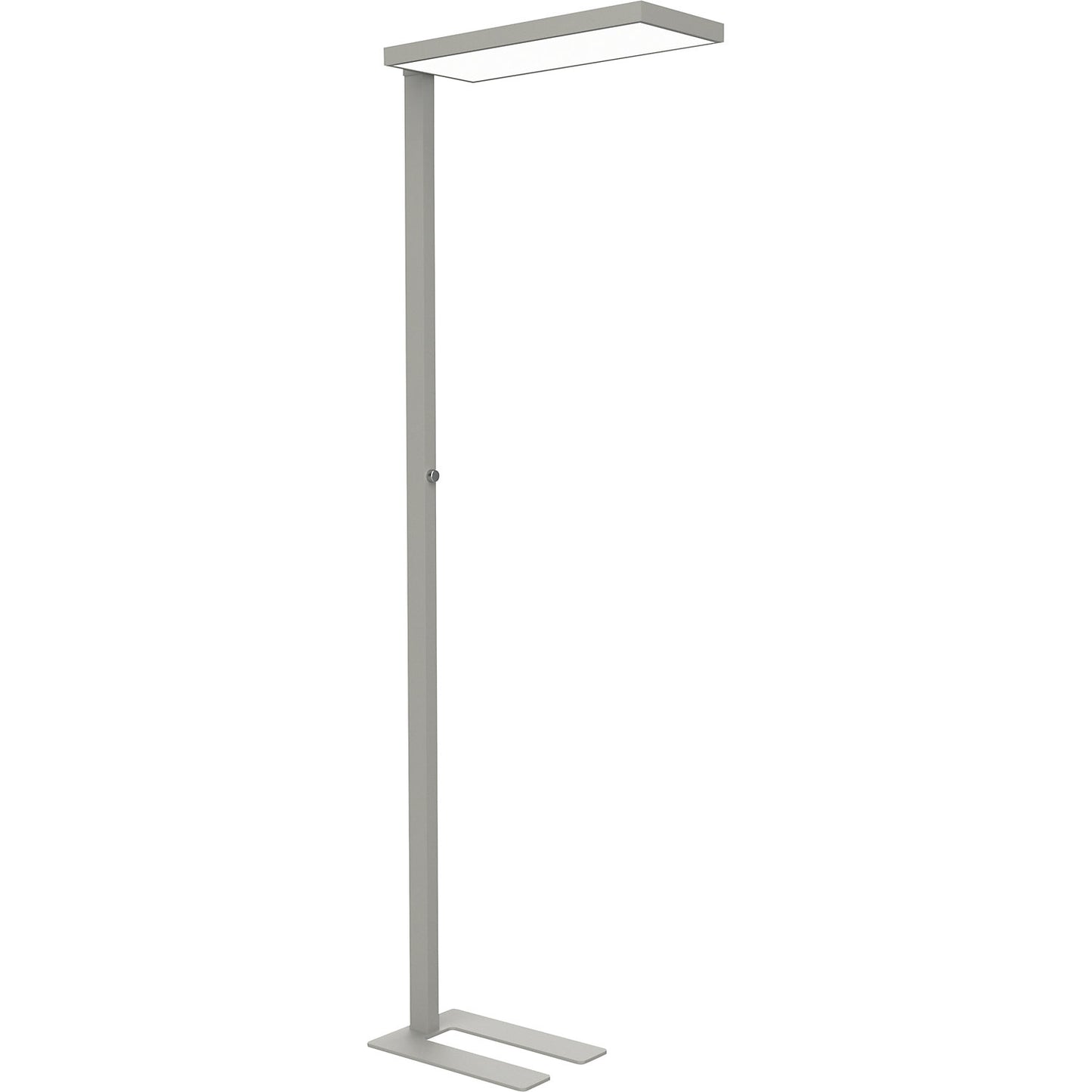 MAULjura dimmable LED floor lamp, overall height 1965 mm, silver.