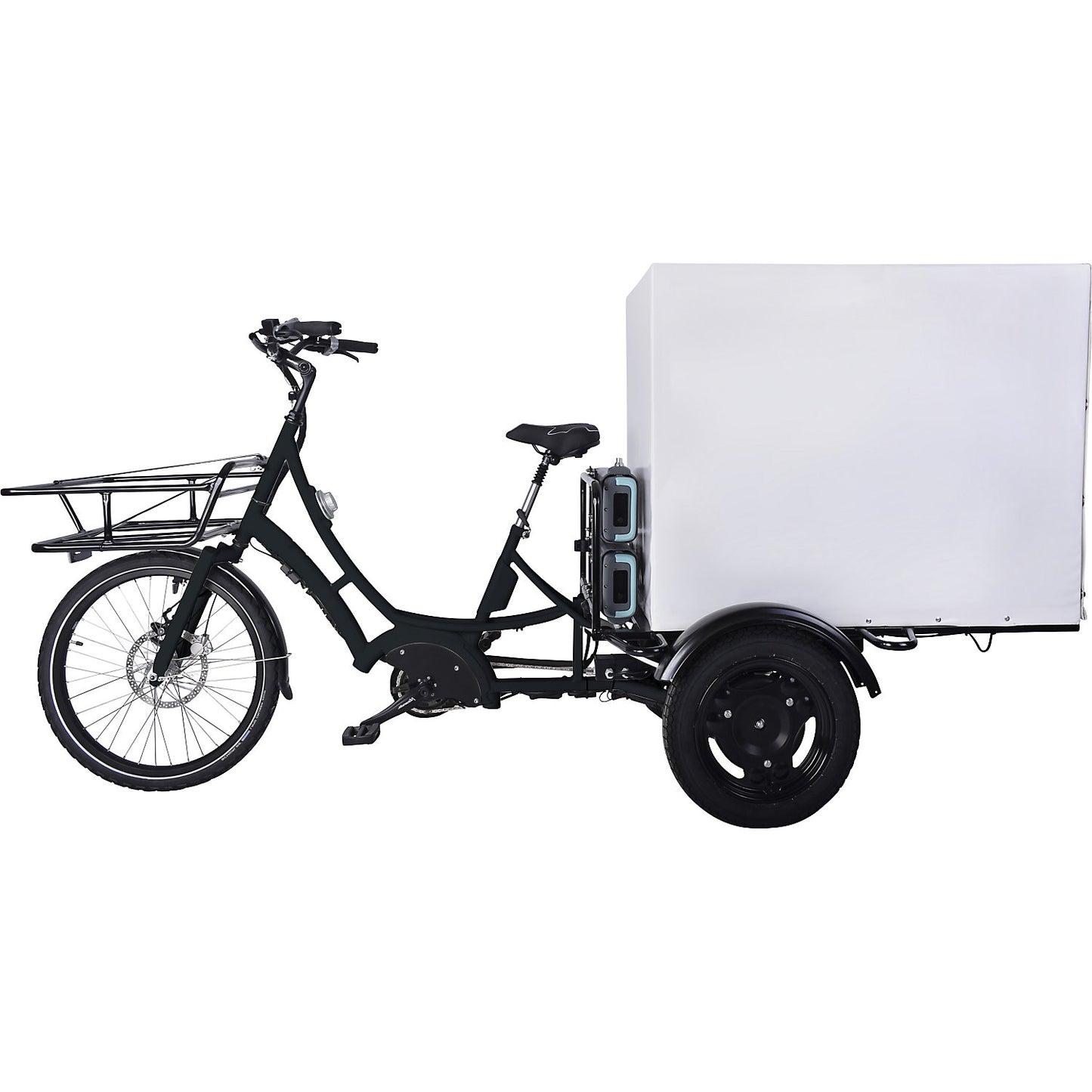 VS3E eDrive Berlin cargo bicycle, hydraulic Magura brakes, black.