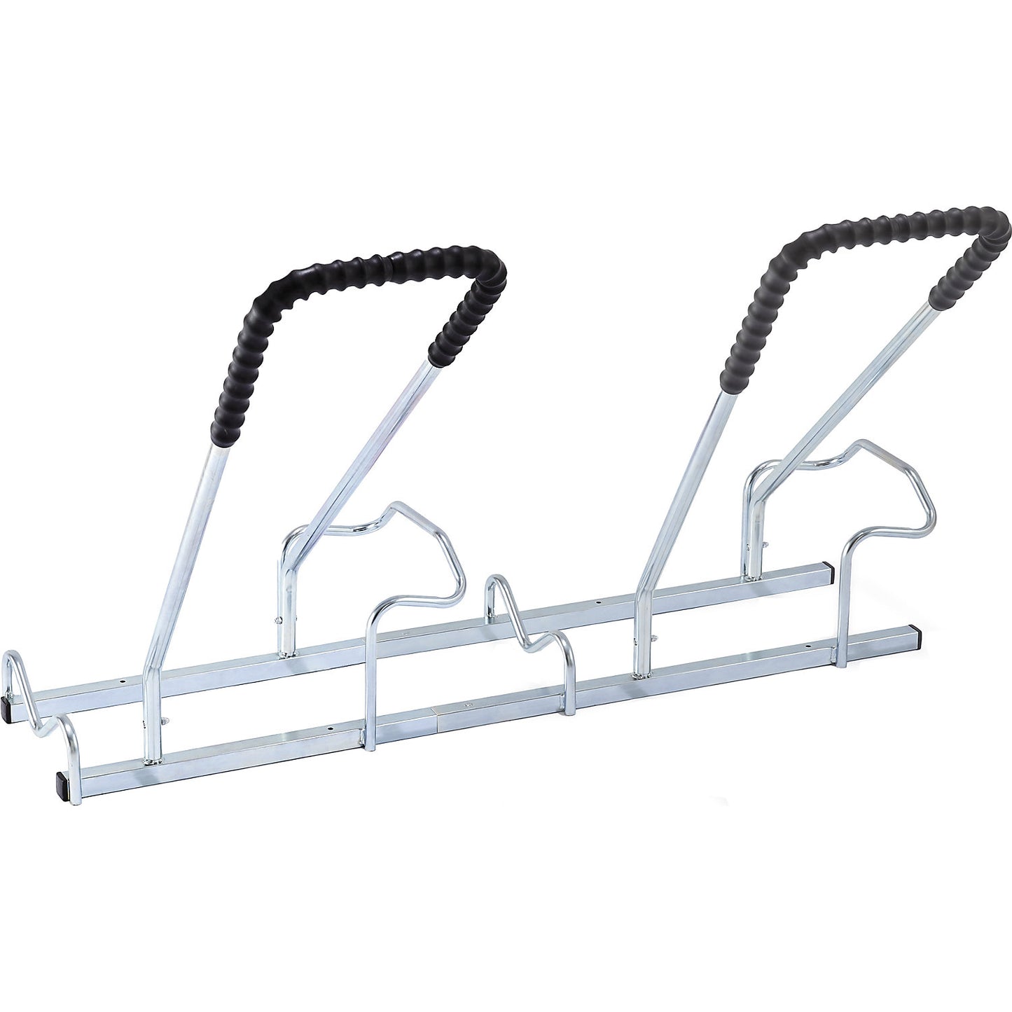 Bicycle rack, metal, extension unit, 2 parking spots with a covered bracket.