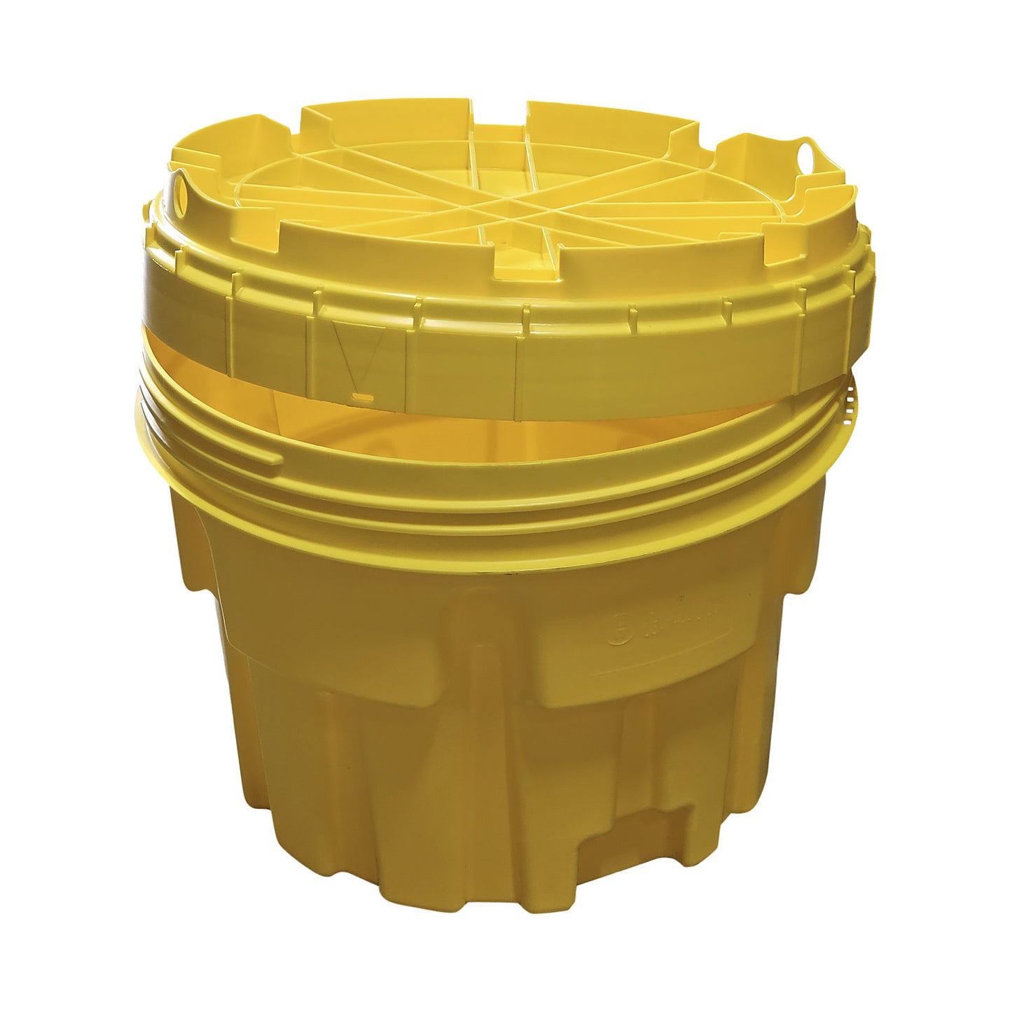 Kit for spillage emergencies, in a safety drum, absorption 75 l, oil version, white.