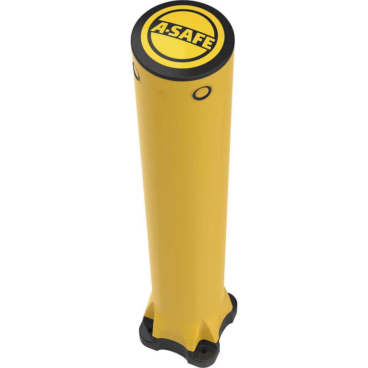 Monoplex crash protection bollard, polyurethane, yellow, HxØ 1195 x 190 mm.
