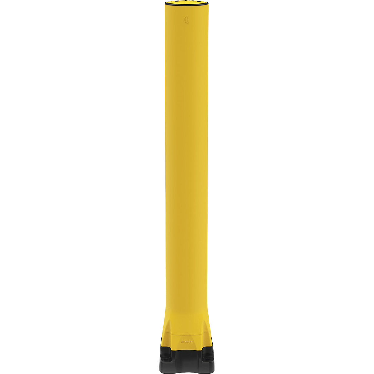 Monoplex crash protection bollard, polyurethane, yellow, HxØ 1135 x 130 mm.