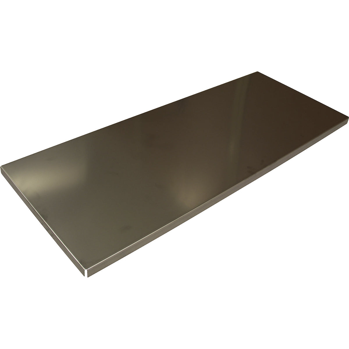Shelf, LxWxH 940 x 370 x 25 mm, stainless steel, max. load 40 kg.