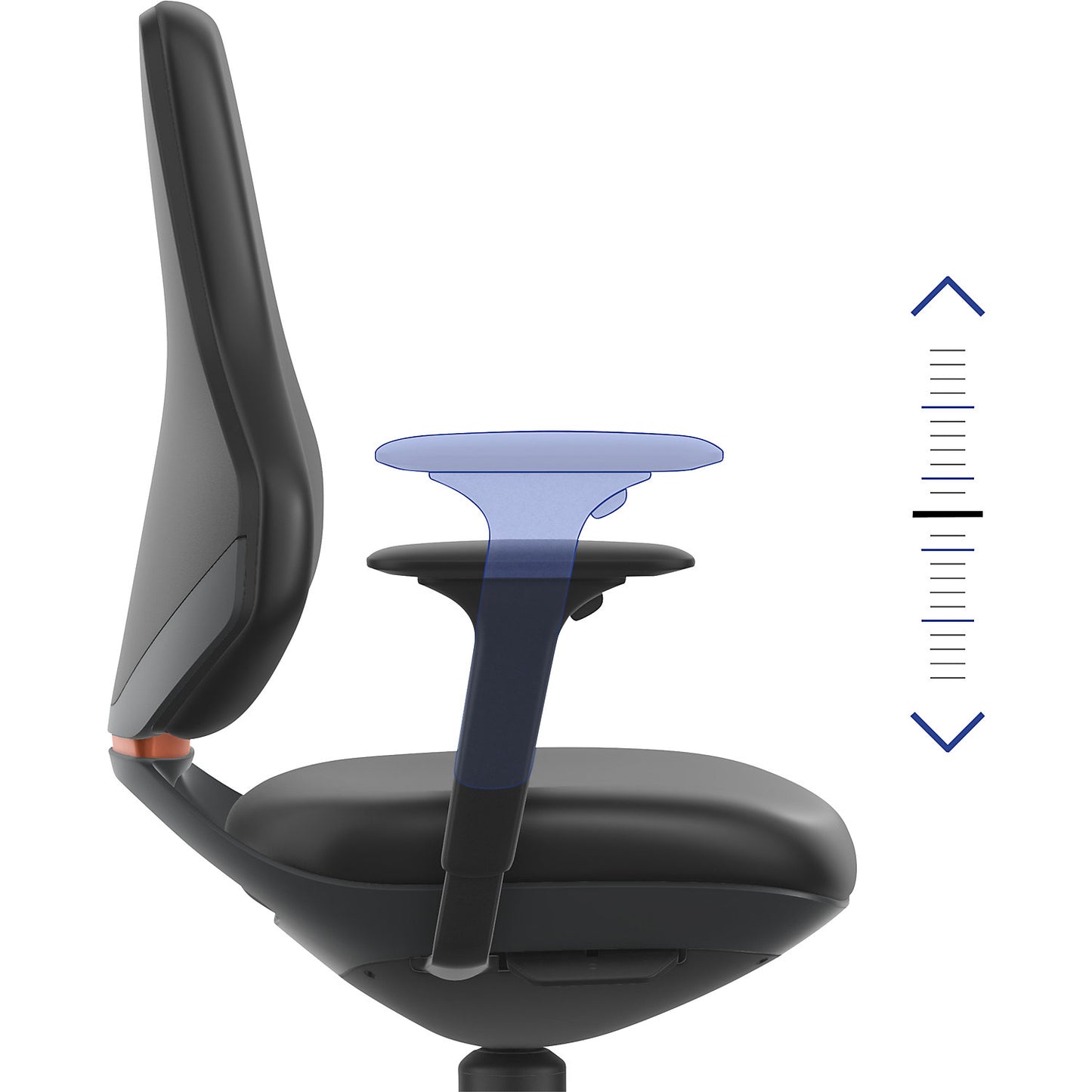 Texon multifunctional arm rests, 1 pair, black.