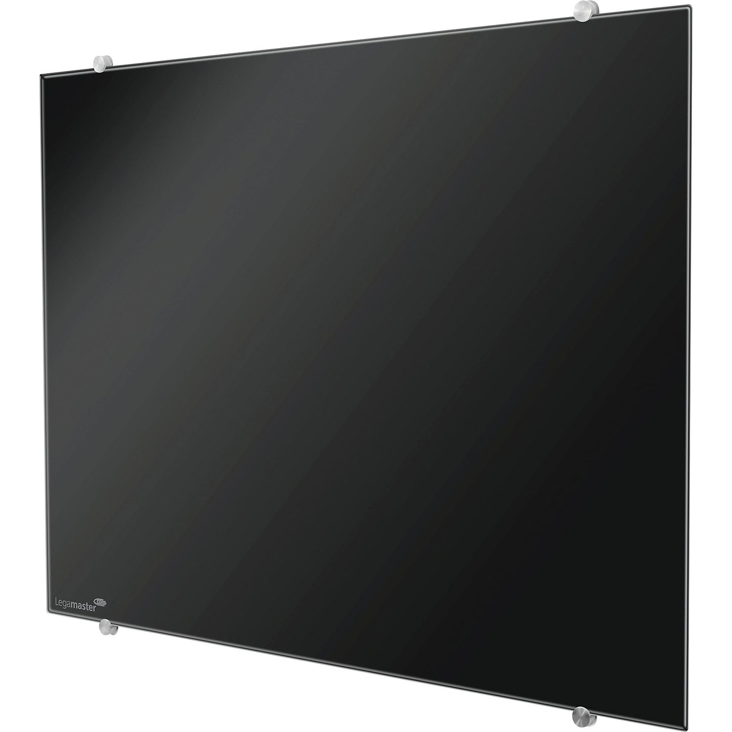 Glass board, safety glass, WxH 1200 x 900 mm, black.
