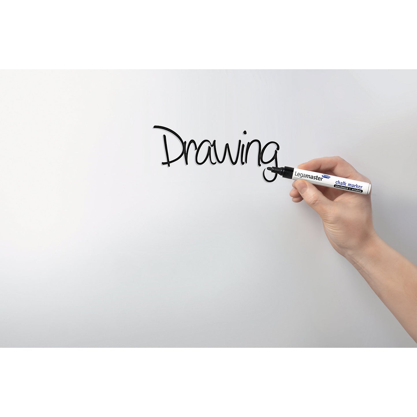 Glass board, safety glass, WxH 1200 x 900 mm, white.