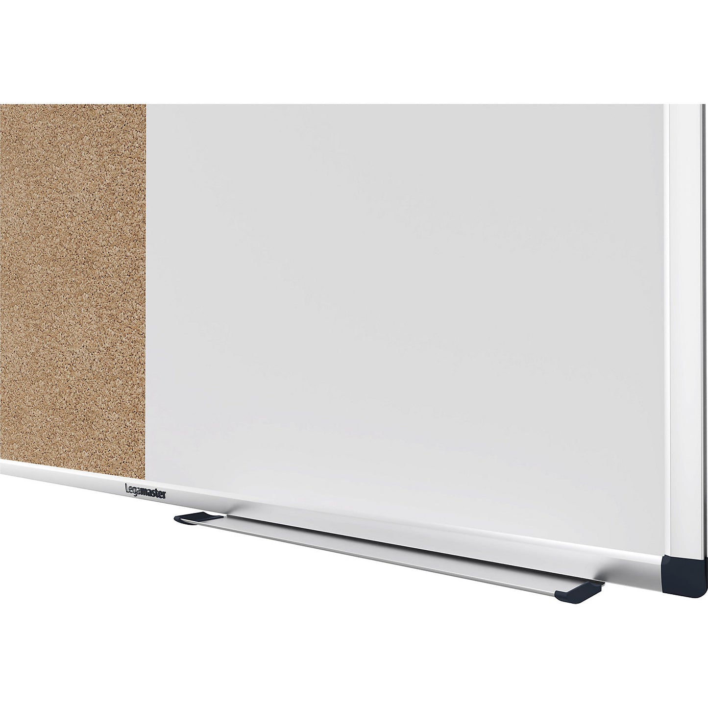 UNITE combination board, cork and magnetic steel, WxH 900 x 600 mm, white/cork.