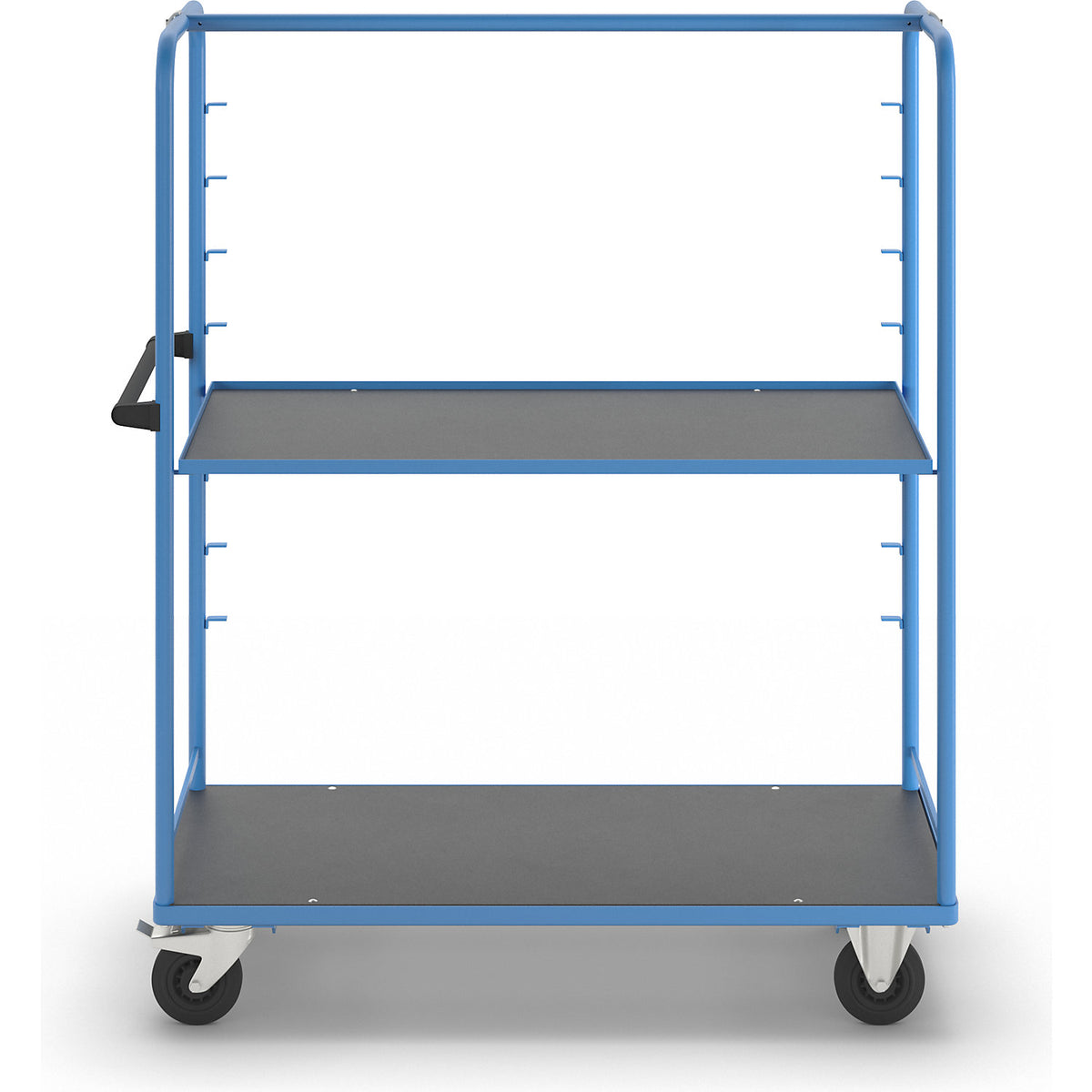 Shelf trolley, for 8 shelves, incl. 1 shelf.