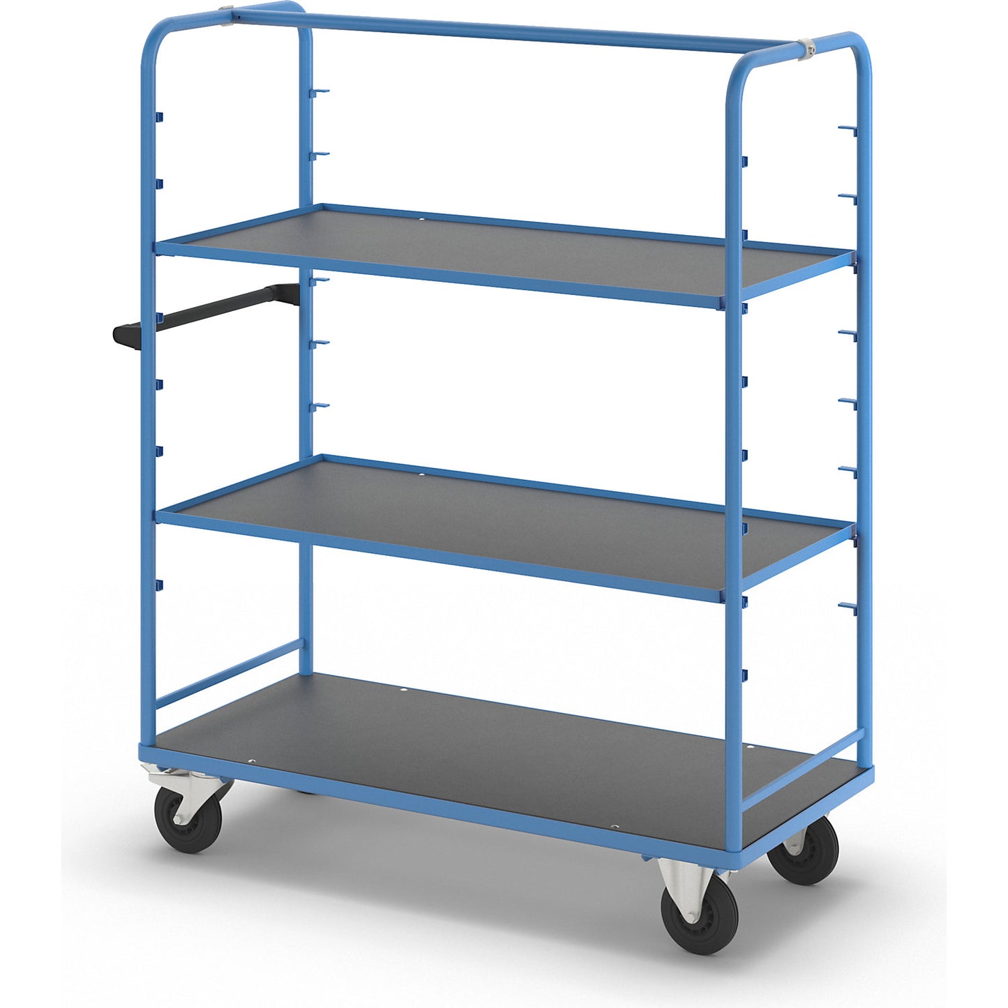 Shelf trolley, for 8 shelves, incl. 2 shelves.