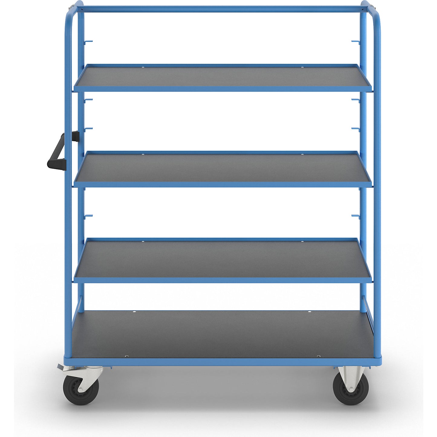 Shelf trolley, for 8 shelves, incl. 3 shelves.