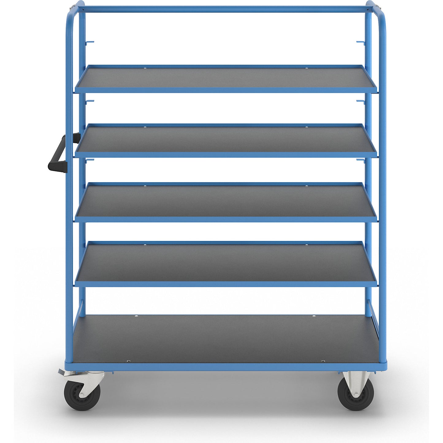 Shelf trolley, for 8 shelves, incl. 4 shelves.