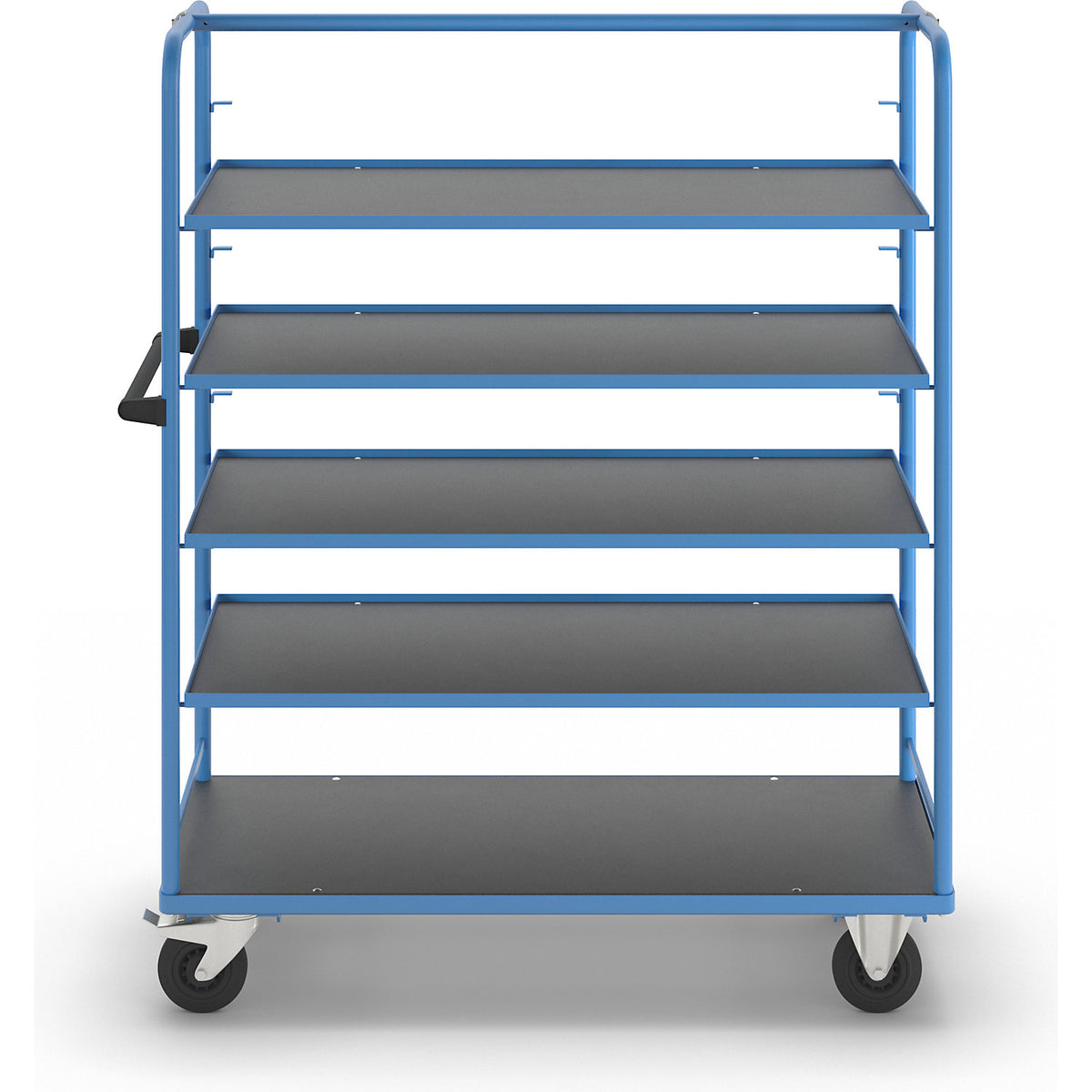 Shelf trolley, for 8 shelves, incl. 4 shelves.