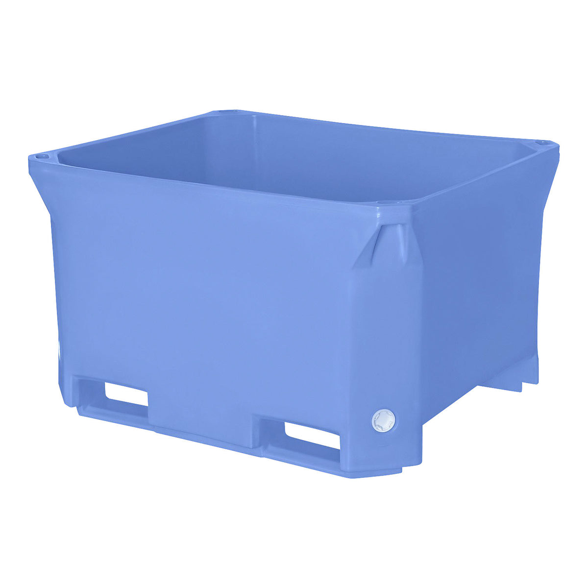 Insulated container, type G, capacity 620 l, LxWxH 1230 x 1030 x 750 mm, blue.