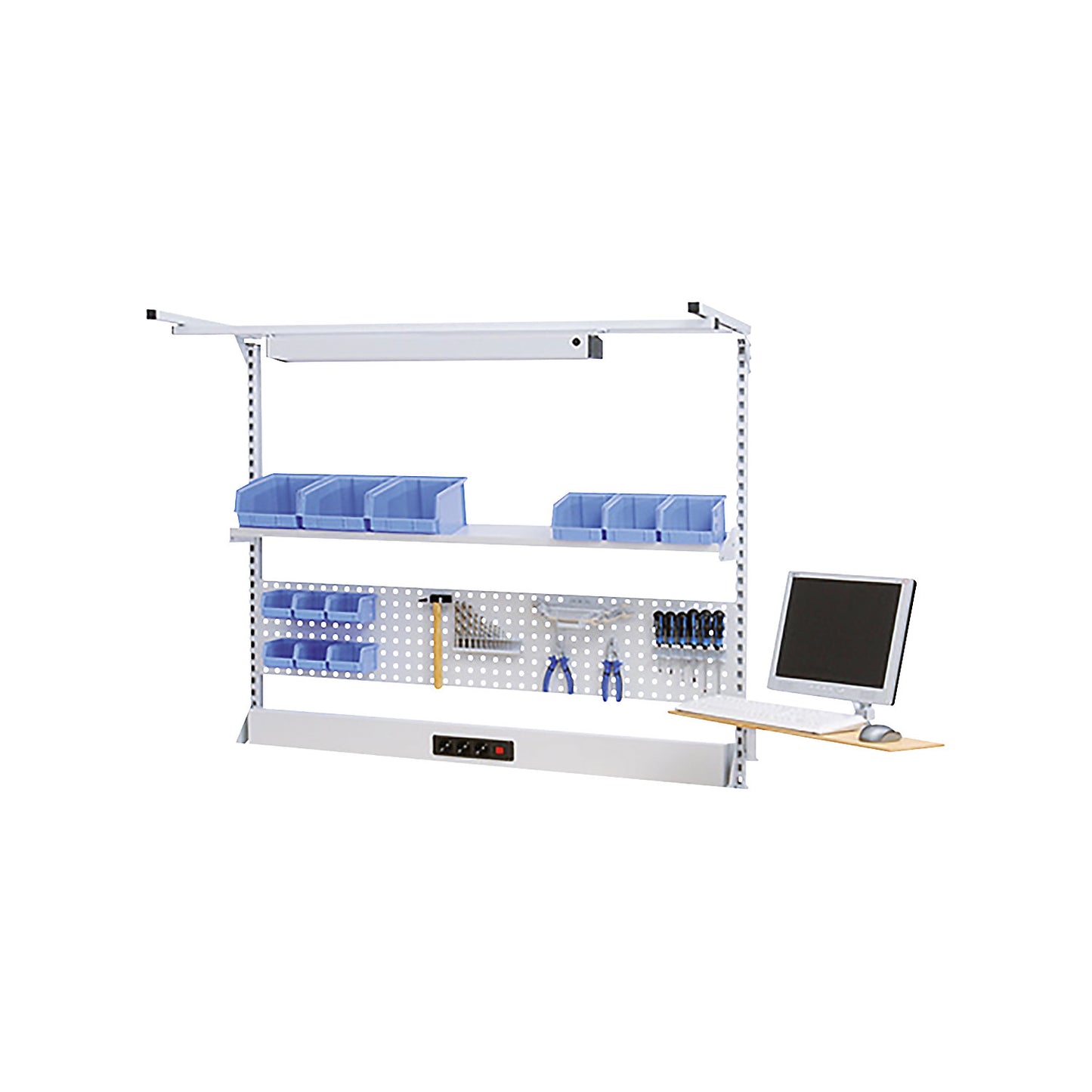 Multi-purpose wall unit, configuration 2, width 1500 mm.