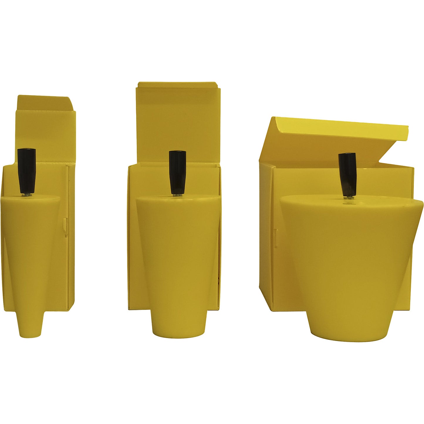 Flexible sealing plug, reusable, with transport/storage box, Ø 170 - 230 mm, height 160 mm.