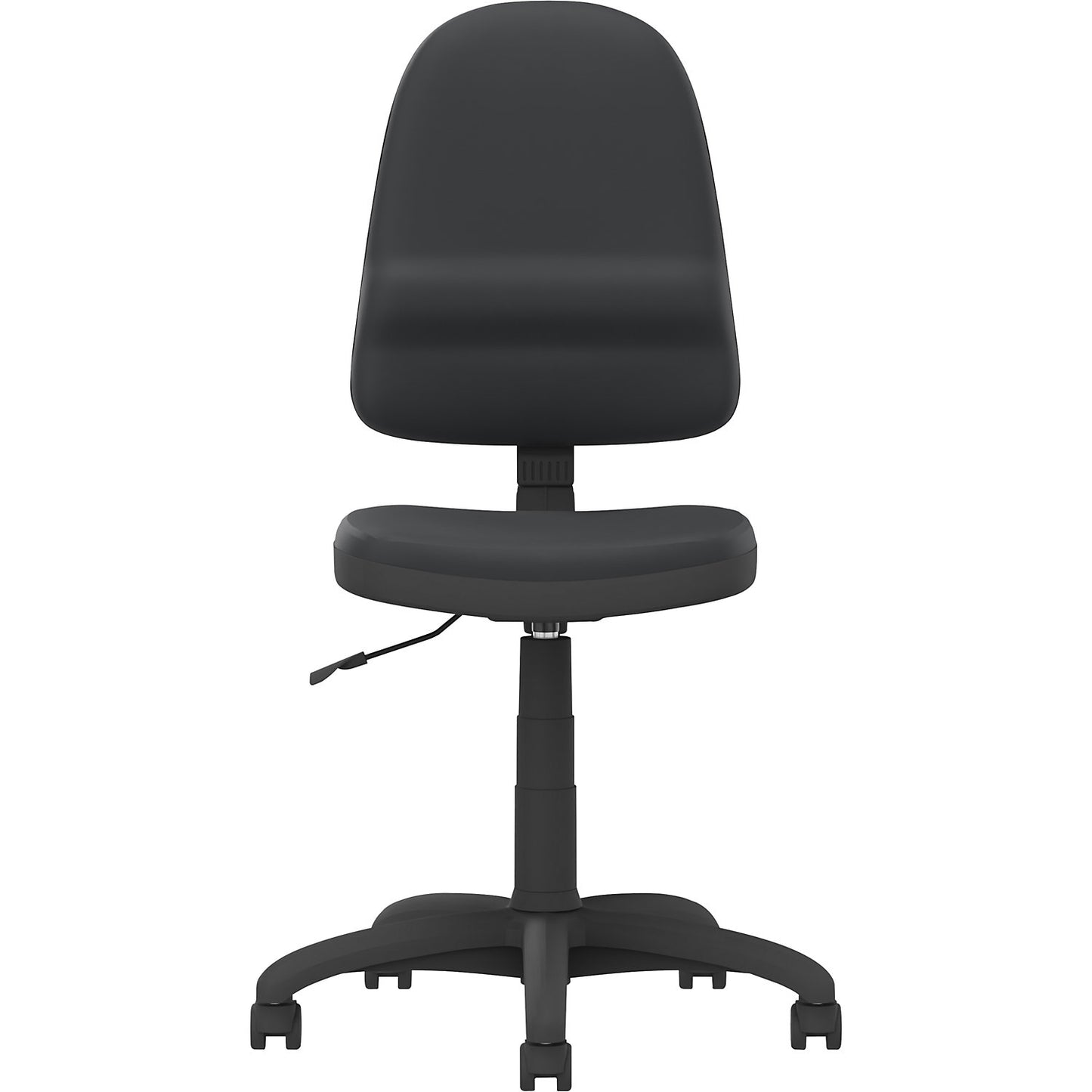 Bravo office chair, without armrests, with permanent contact mechanism, black.