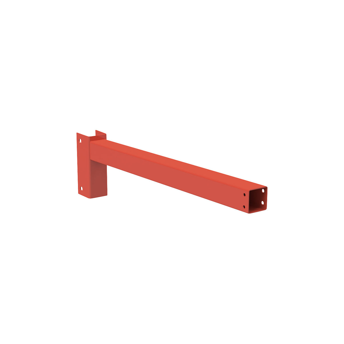 Cantilever arm, vermilion RAL 2002, cantilever arm length 1000 mm.
