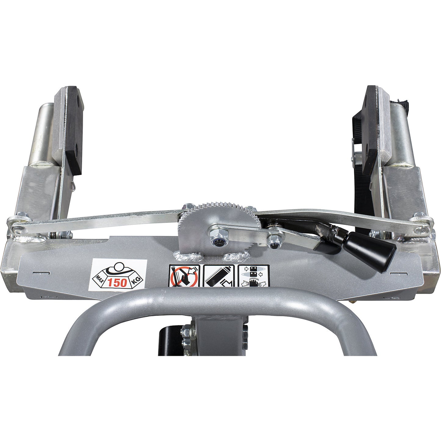 Gas cylinder trolley with automatic clamps, for 1 cylinder with Ø 200 - 300 mm, max. load 150 kg.