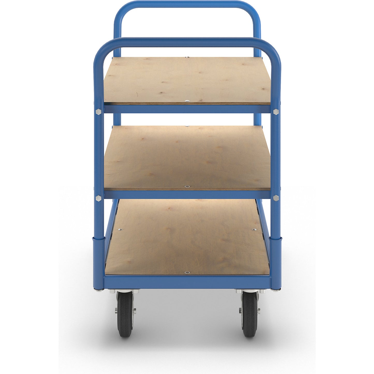Flex table trolley, max. load 300 kg, 3 shelves.