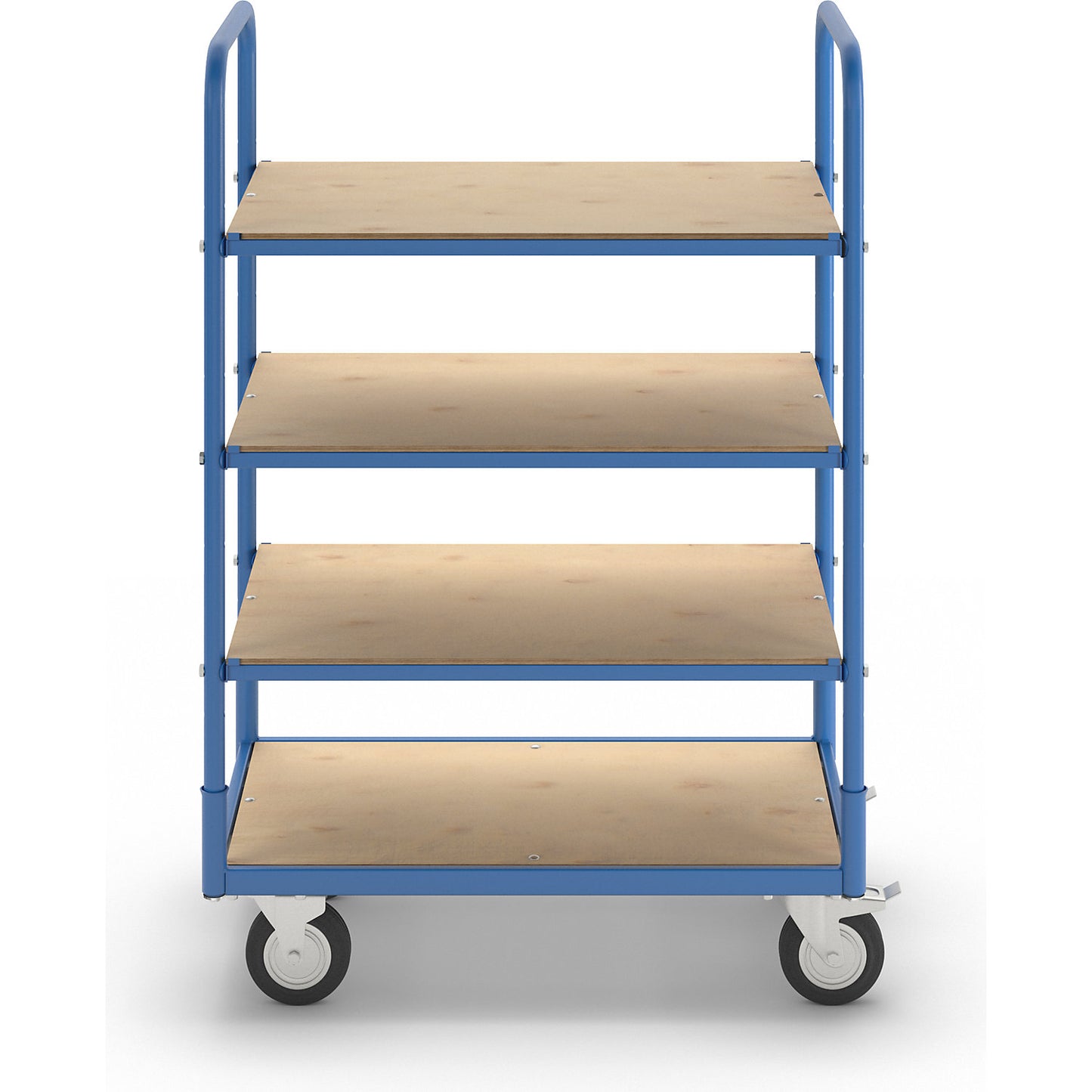 Flex shelf truck, max. load 300 kg, 4 shelves.